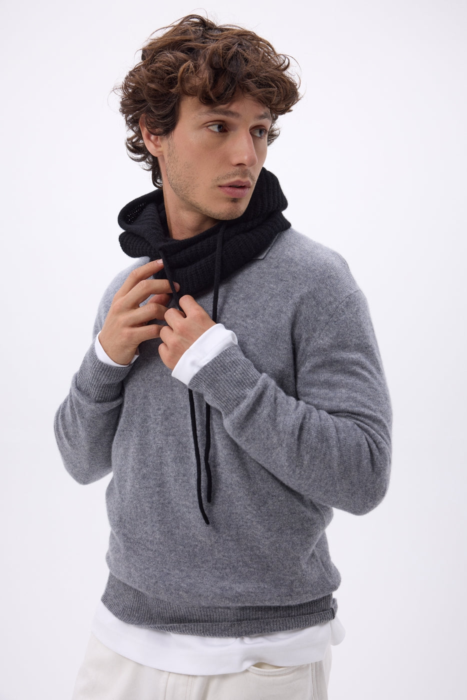 Pasamontañas unisex Cagoule - Negro - Unisex - 100% cachemira