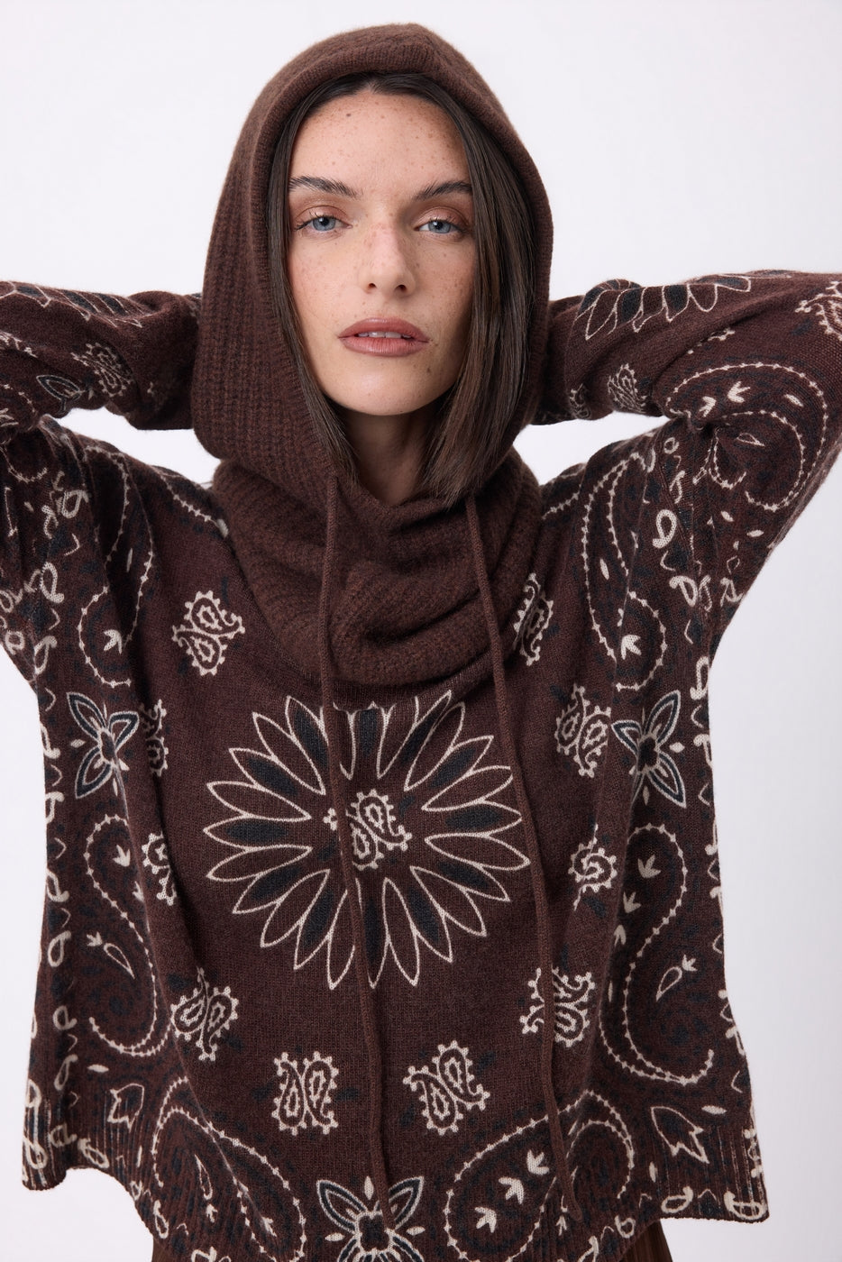 Pasamontañas - Marrón Chocolate - Unisex - 100% Cachemira