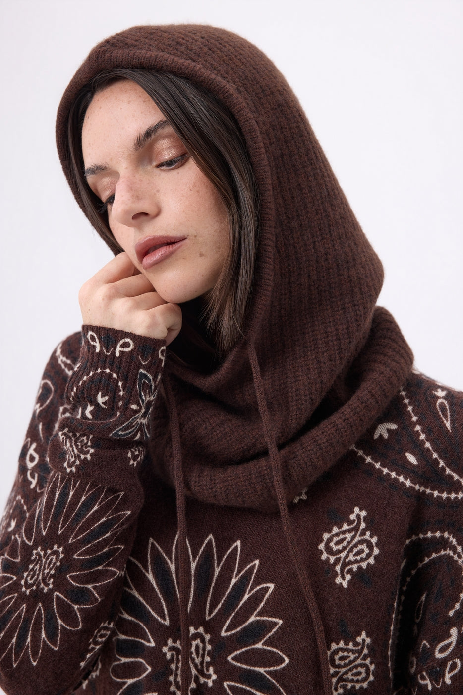 Pasamontañas - Marrón Chocolate - Unisex - 100% Cachemira