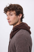 Cagoule - Marron Chocolat - Mixte - 100% Cachemire