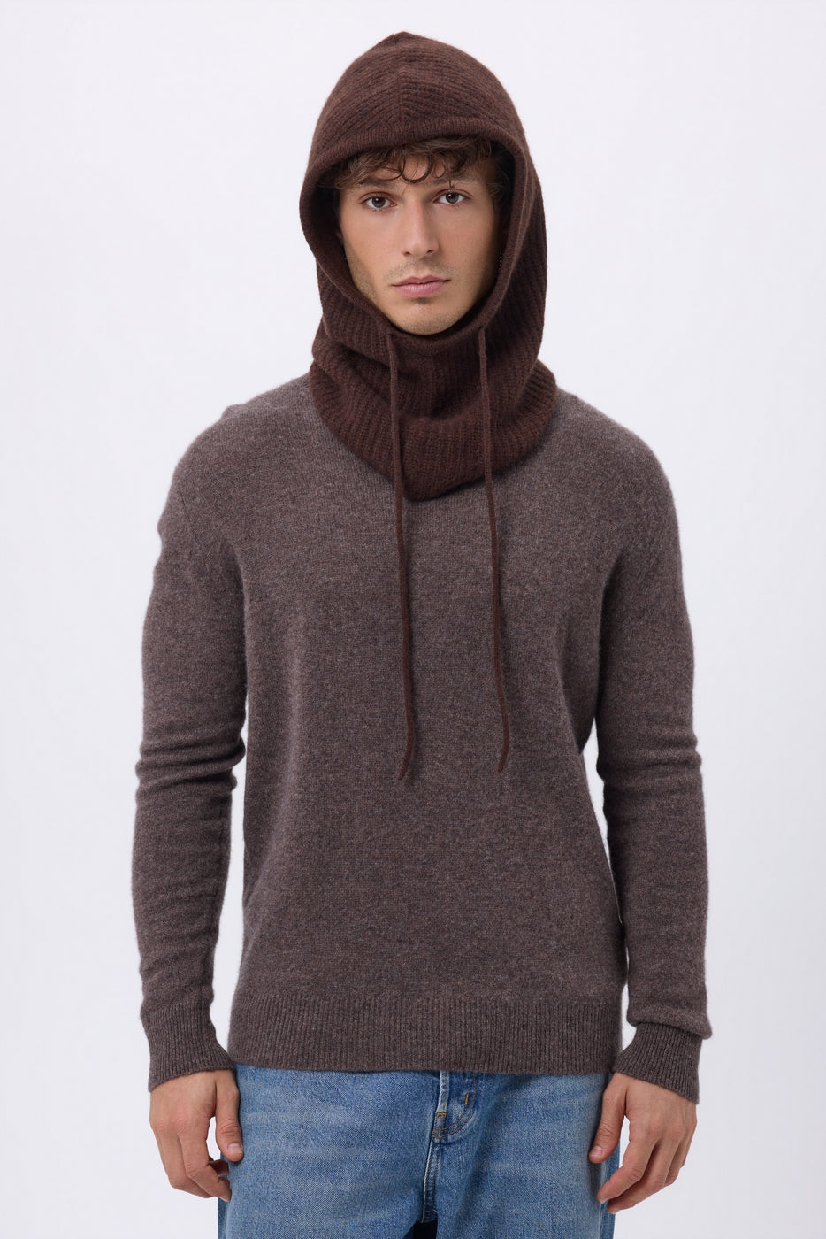 Pasamontañas - Marrón Chocolate - Unisex - 100% Cachemira
