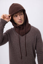 Pasamontañas - Marrón Chocolate - Unisex - 100% Cachemira