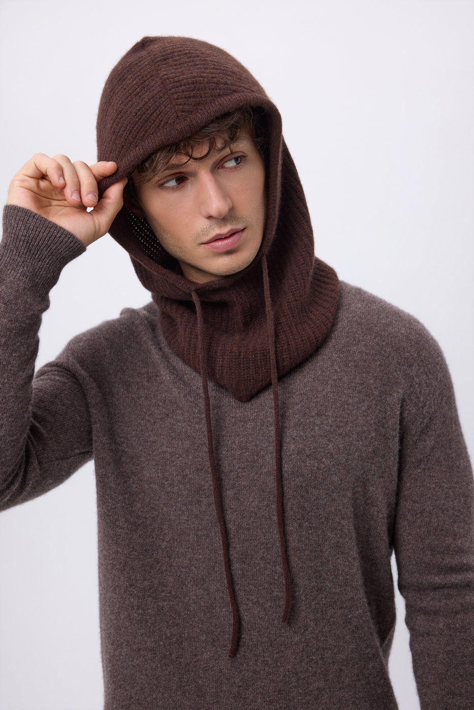 Pasamontañas - Marrón Chocolate - Unisex - 100% Cachemira