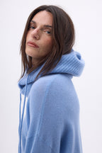 Cagoule - Bleu Jean - Mixte - 100% Cachemire