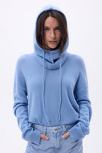 Cagoule - Bleu Jean - Mixte - 100% Cachemire
