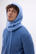 Cagoule - Bleu Jean - Mixte - 100% Cachemire