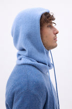 Cagoule - Bleu Jean - Mixte - 100% Cachemire