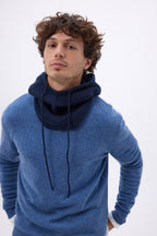 Cagoule Unisexe Cagoule - Bleu Marine - Mixte - 100% Cachemire