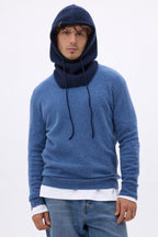 Cagoule Unisexe Cagoule - Bleu Marine - Mixte - 100% Cachemire