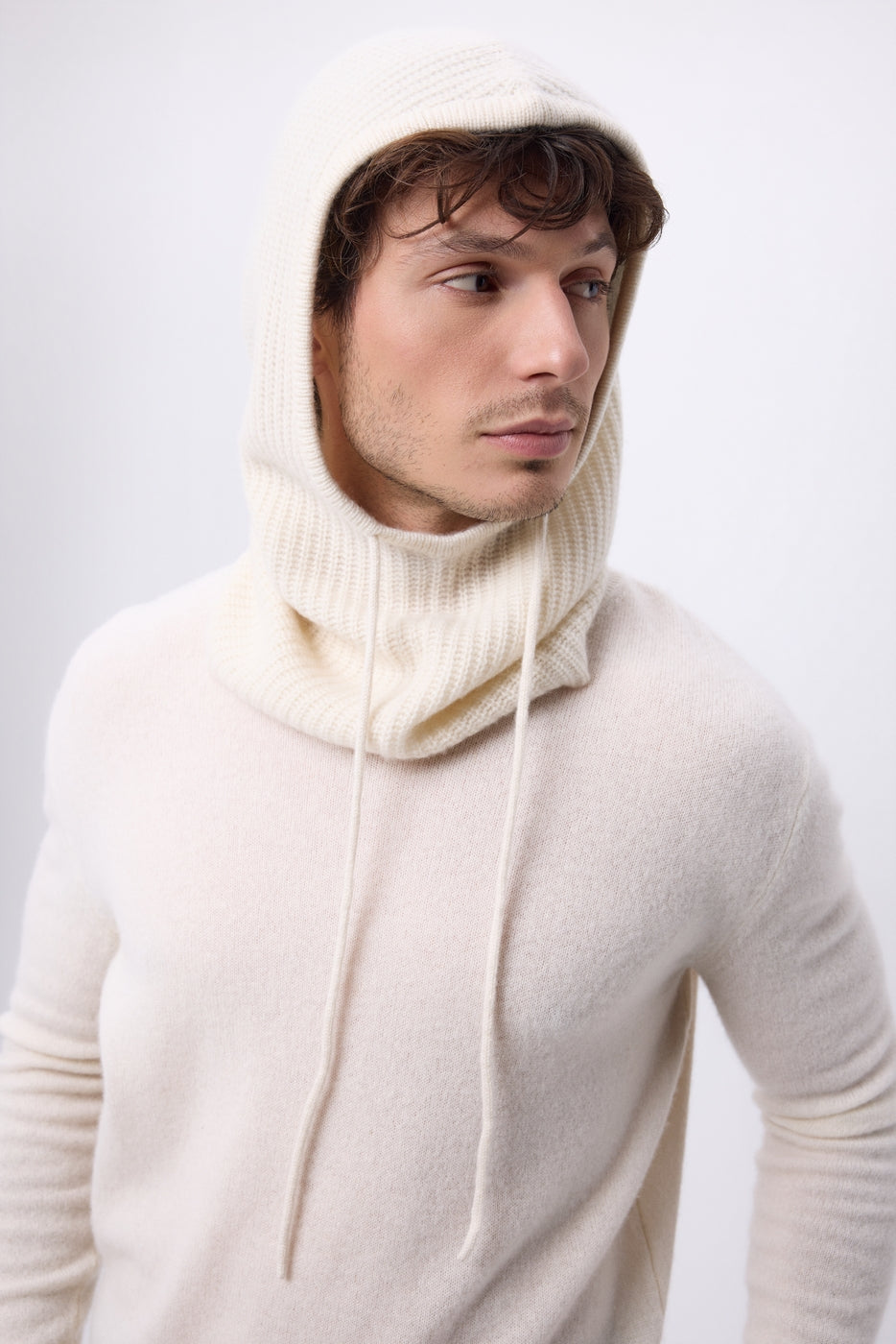 Passamontagna - Bianco - Unisex - 100% Cashmere