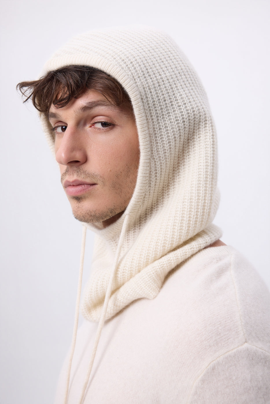 Passamontagna - Bianco - Unisex - 100% Cashmere