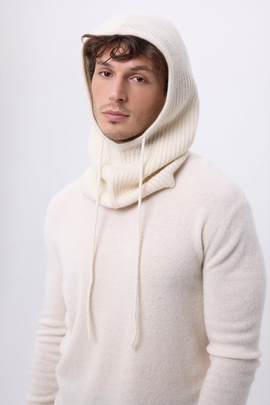 Passamontagna - Bianco - Unisex - 100% Cashmere
