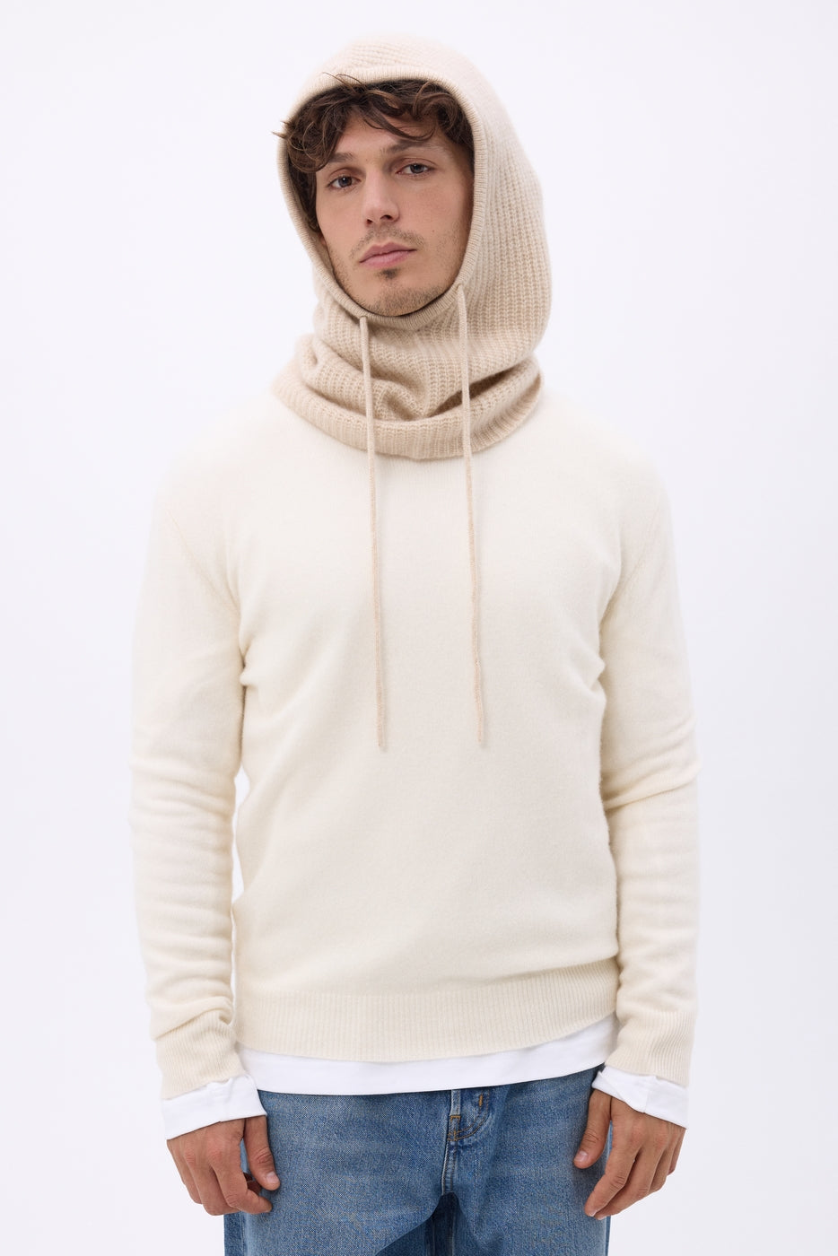 Passamontagna unisex Ecosmoke - Beige - Misto - 100% cashmere