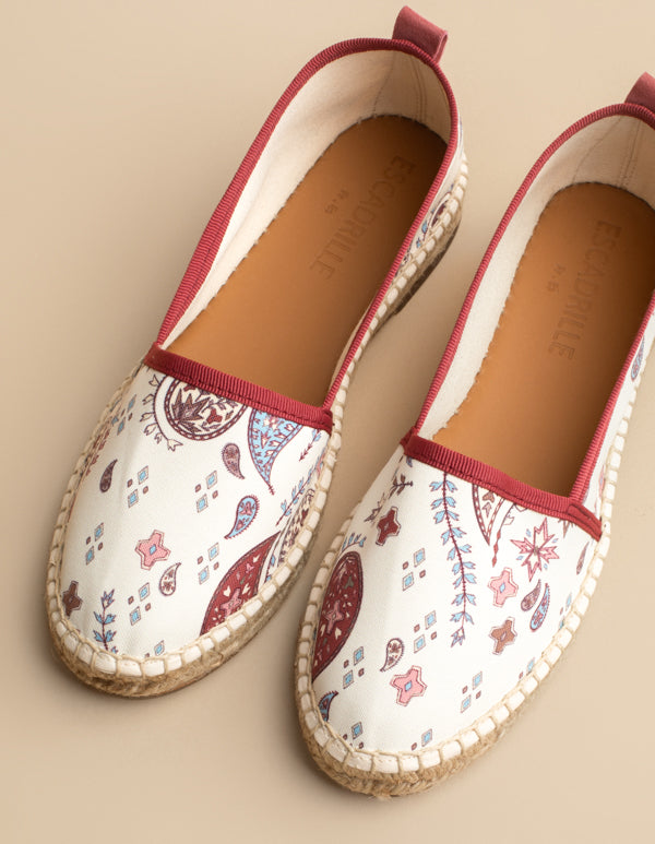 Espadrilles Cala Luna - Toile Motif Provençal - Femme