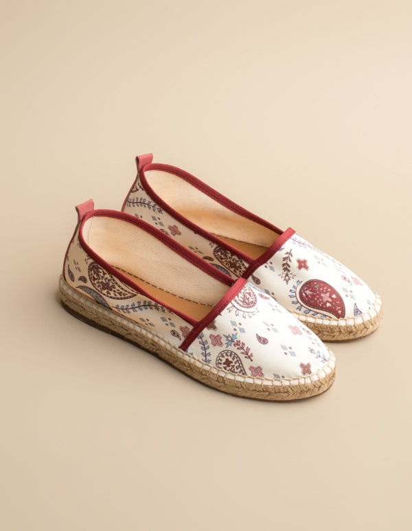 Espadrilles Cala Luna - Toile Motif Provençal - Femme