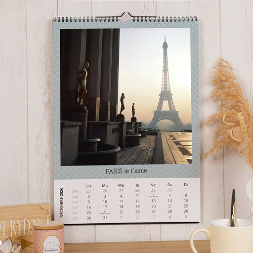 Calendrier Mural A3 Portrait Premium