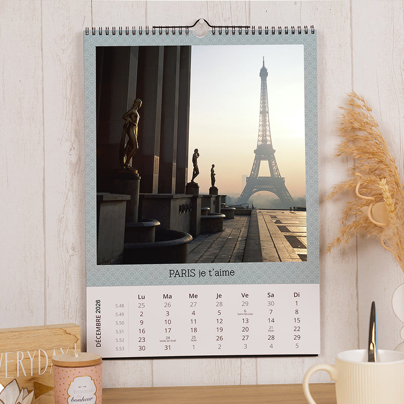 Calendrier Mural A3 Portrait Premium