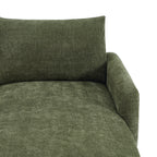 Caliba - Reversibles Ecksofa Nicht Ausziehbar 4-Sitzer - Chenille-Stoff Grün