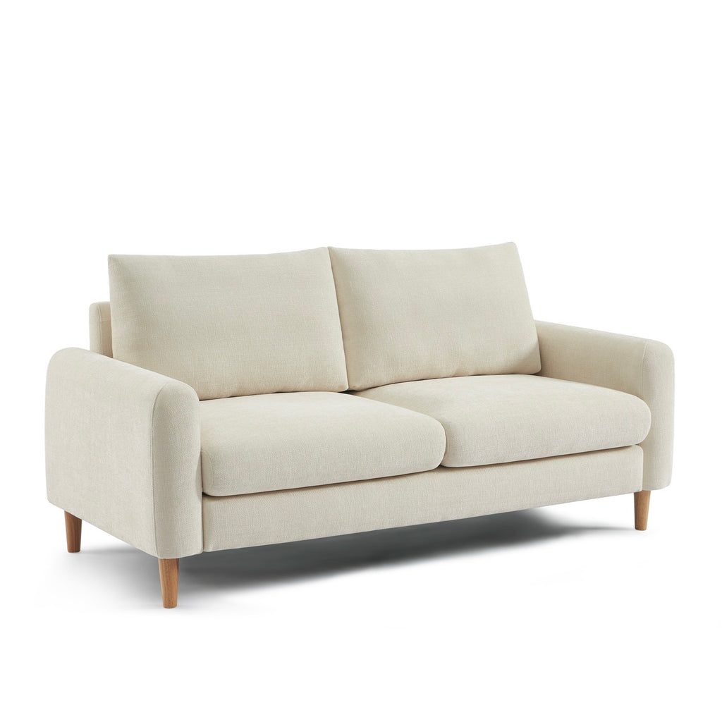 Caliba - Rechte Vaste 3-Zitsbank - Chenille Beige