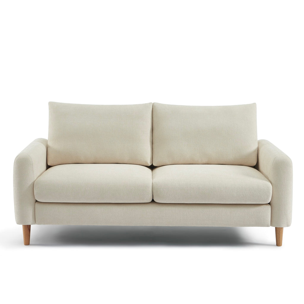 Caliba - Rechte Vaste 3-Zitsbank - Chenille Beige