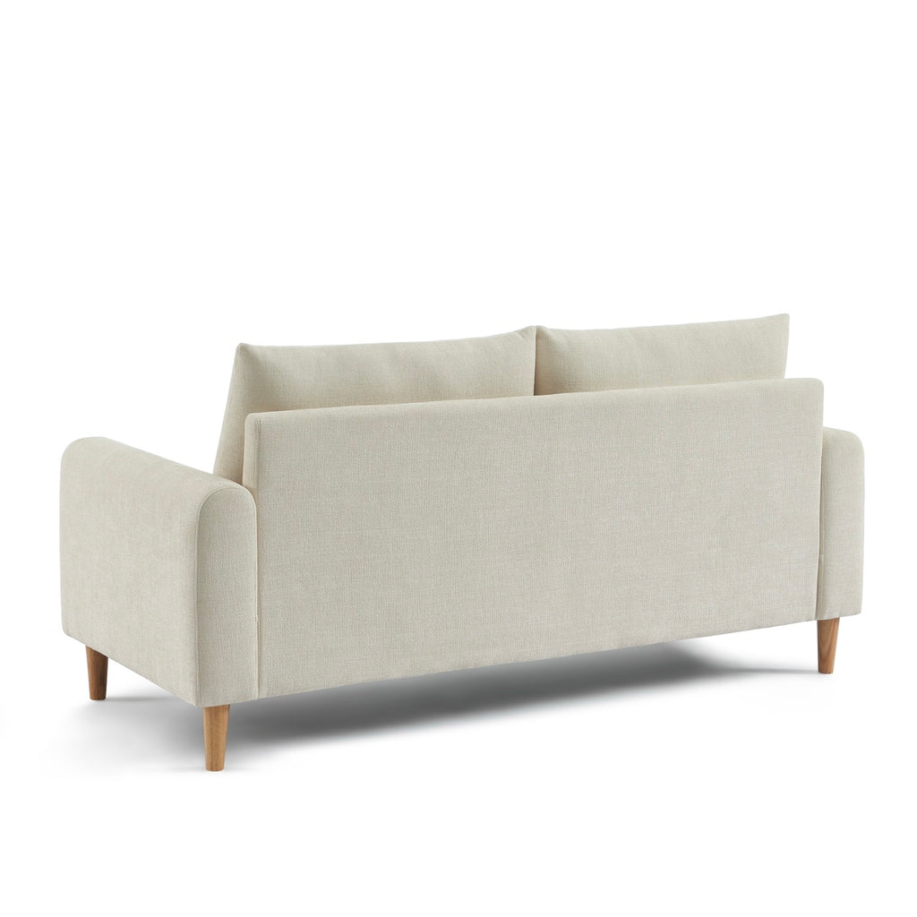 Caliba - Rechte Vaste 3-Zitsbank - Chenille Beige