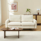 Caliba - Rechte Vaste 3-Zitsbank - Chenille Beige
