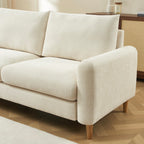 Caliba - Rechte Vaste 3-Zitsbank - Chenille Beige