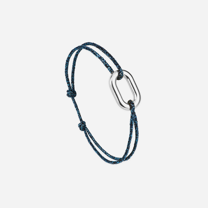 Bracelet Calvi - Bleu Marine Pailleté