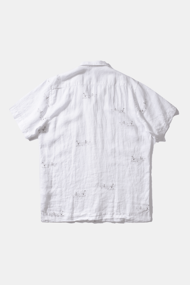 Calypso Short Sleeve Shirt Plain Blanc