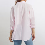 Camisa Camila Fancy - Silver Pink Stripes - Mujer
