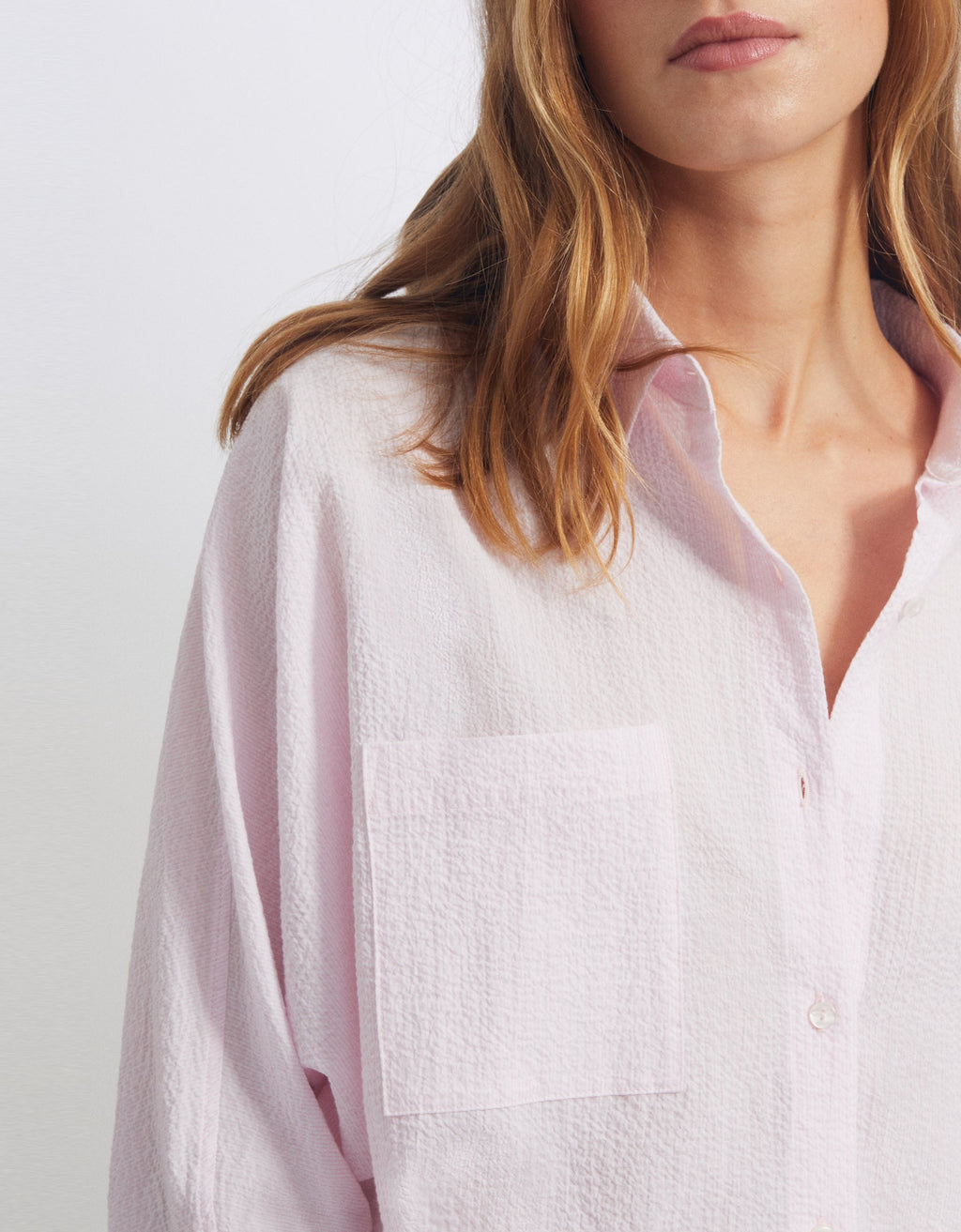 Camisa Camila Fancy - Silver Pink Stripes - Mujer
