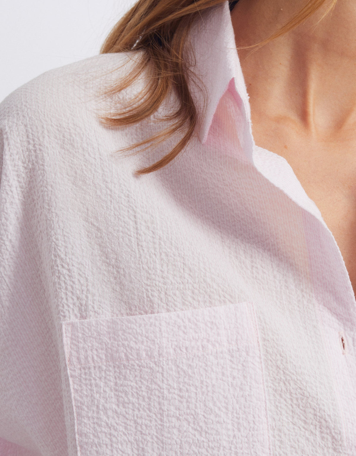 Camisa Camila Fancy - Silver Pink Stripes - Mujer