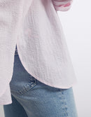 Camisa Camila Fancy - Rayas Rosa Plata - Mujer