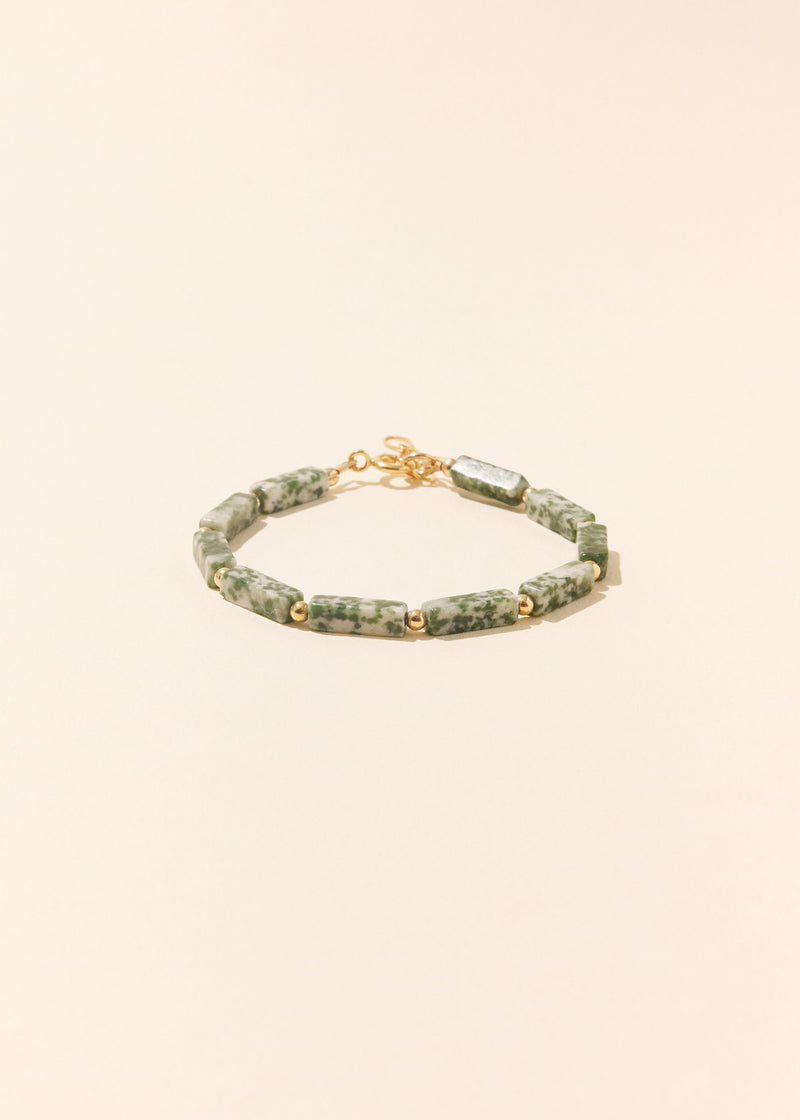 Pulsera de jaspe verde