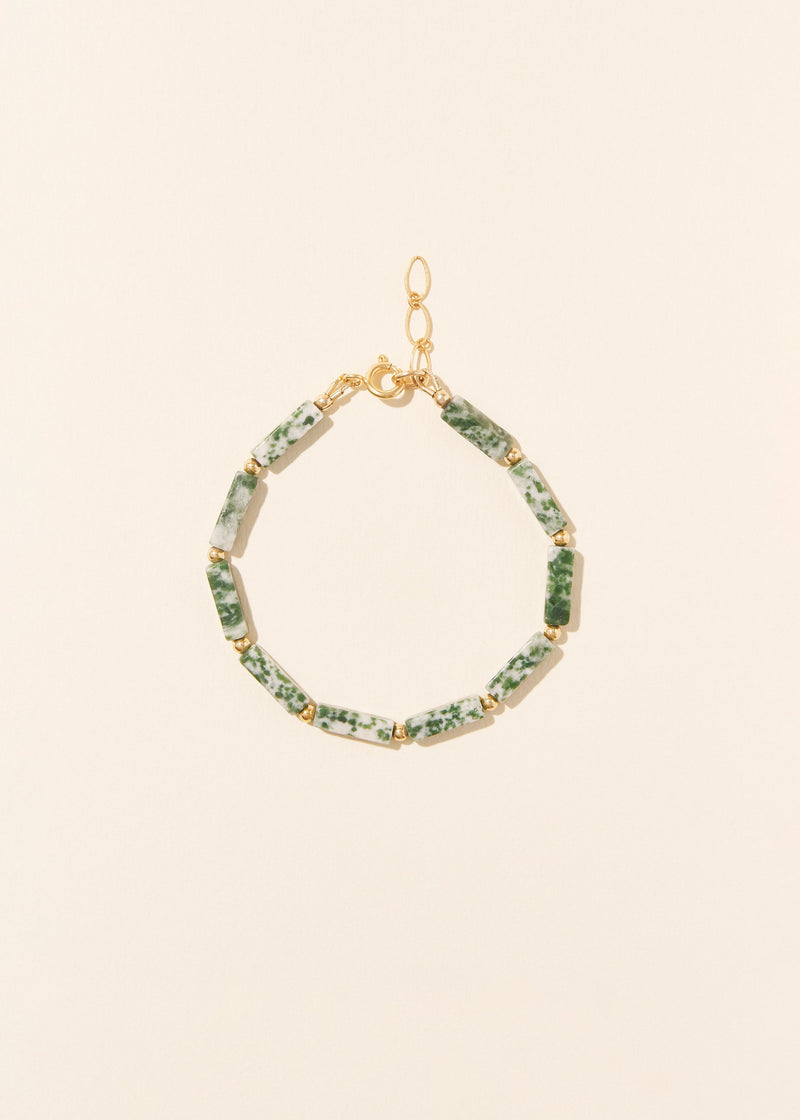 Pulsera de jaspe verde