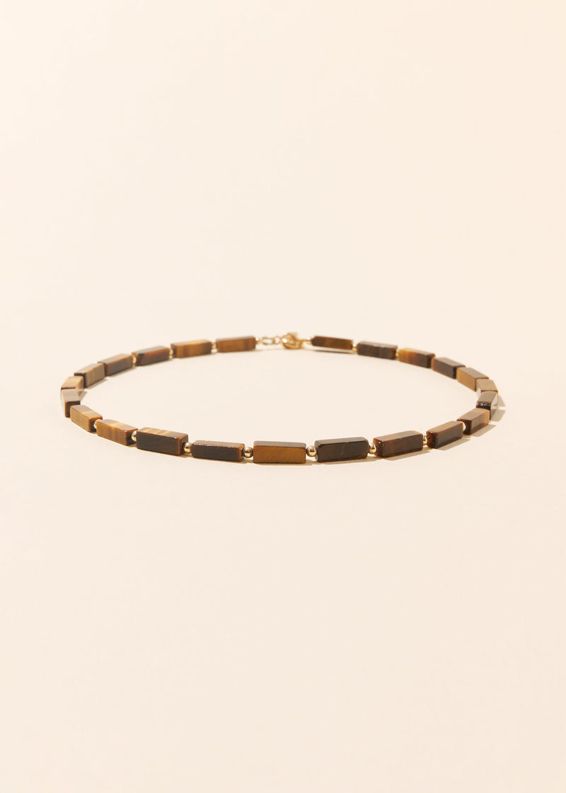 Rectangular Tiger Eye Necklace