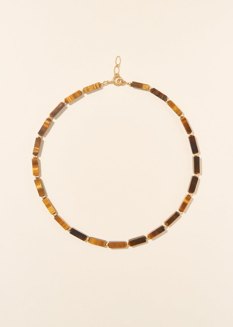 Rectangular Tiger Eye Necklace