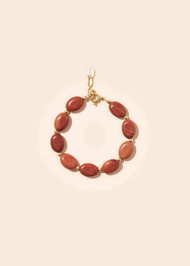 Le Bracelet Jeanne Jaspe Rouge