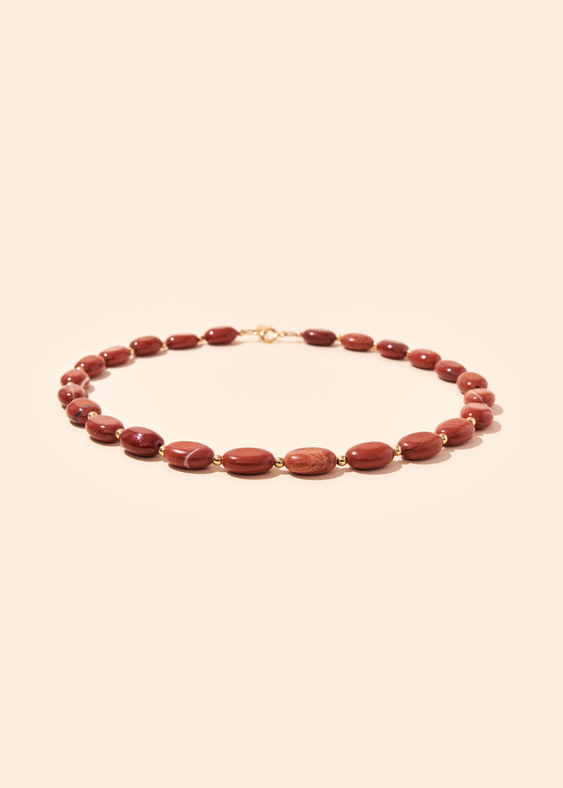 Le Collier Jeanne Jaspe Rouge