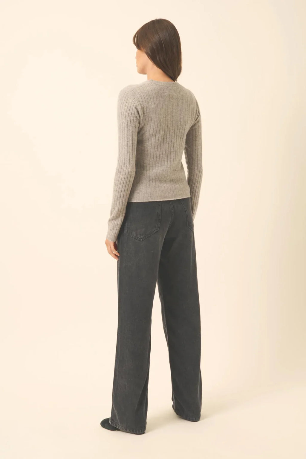 Cardigan Col V - Camille - Nuage Chiné