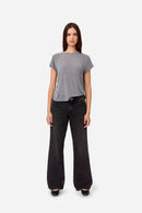 T-Shirt En Cachemire Gris