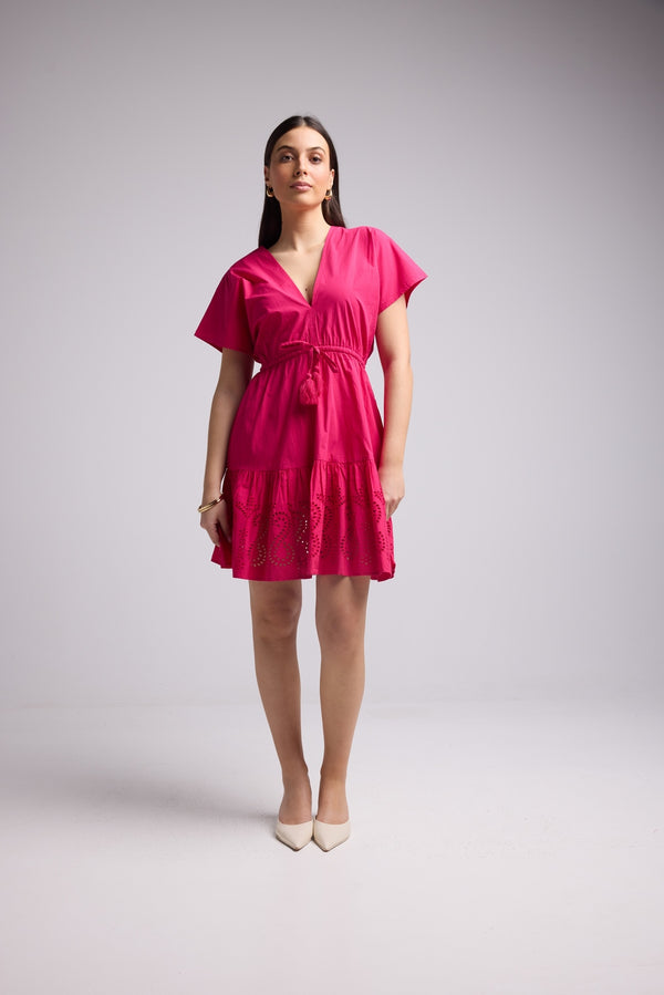 Vestido Corto - Candice - Rosa