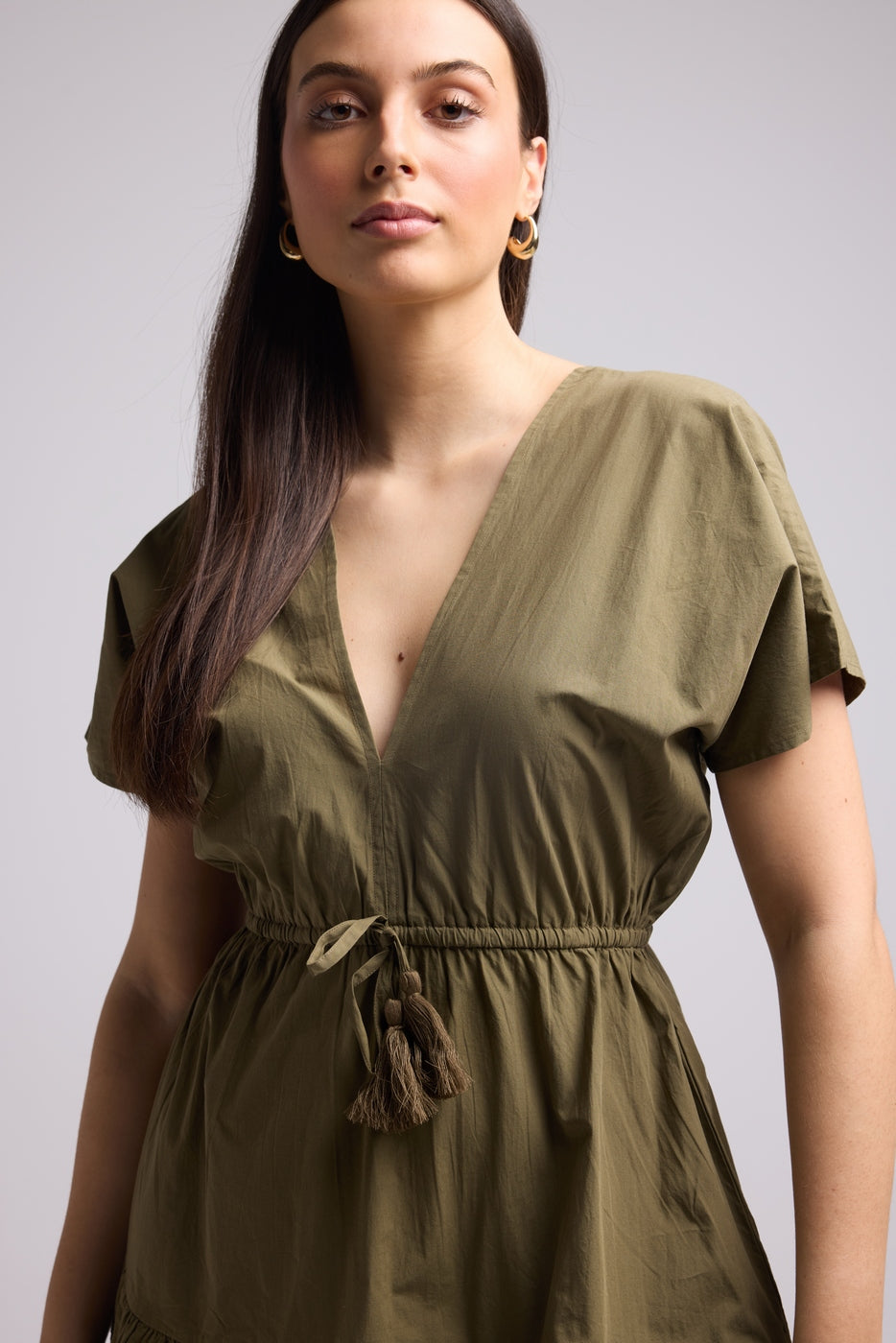 Vestido Corto - Candice - Caqui