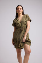 Vestido Corto - Candice - Caqui