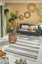 Capri - Tapis D'Extérieur - Polypropylène - Noir