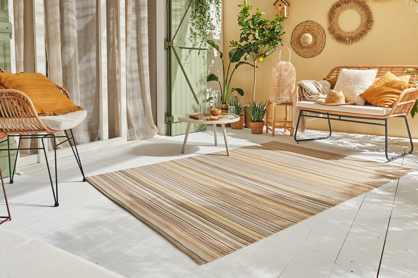 Capri - Tapis D'Extérieur - Polypropylène - Beige