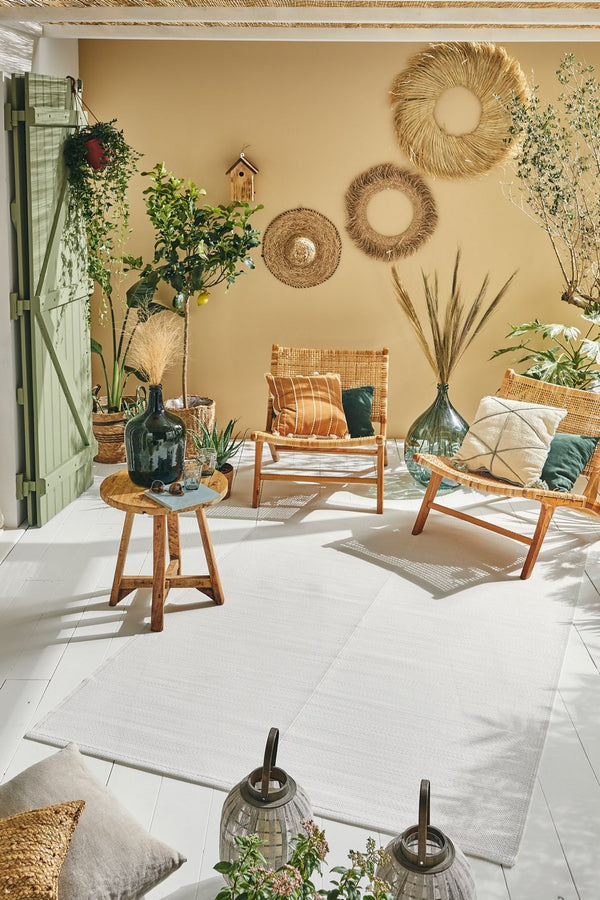 Capri - Tapis D'Extérieur - Polypropylène - Blanc
