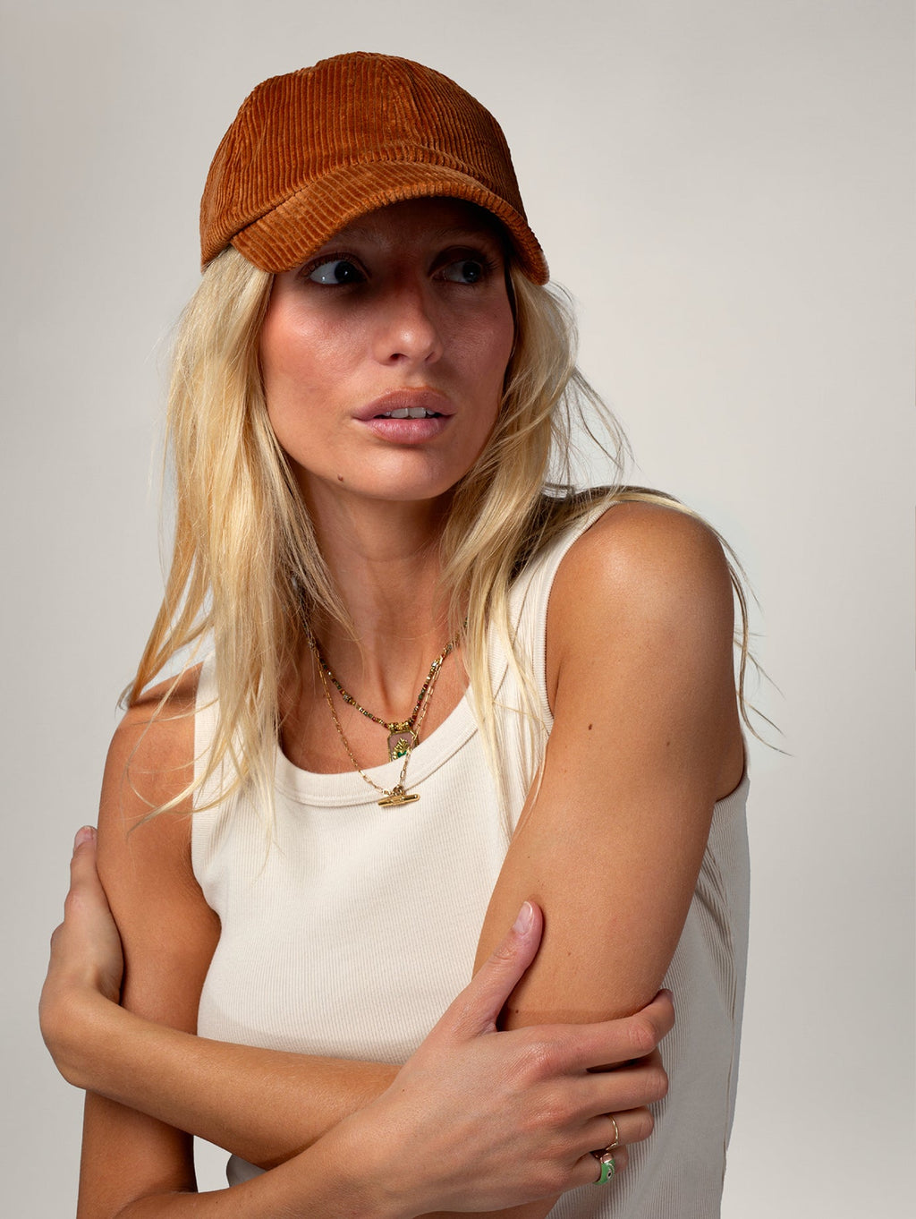 Casquette Velours Côtelé Camel