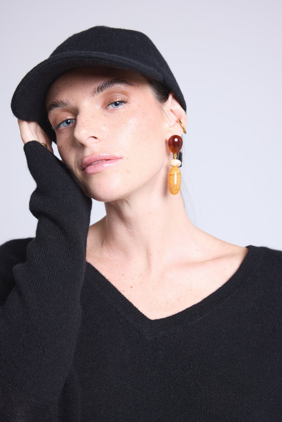 Berretto Capwpure - Nero - Unisex - Cashmere e lana