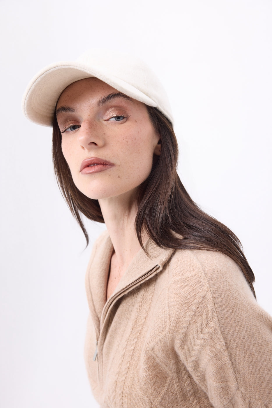 Berretto Capcwpüre - Beige - Unisex - Cashmere e lana
